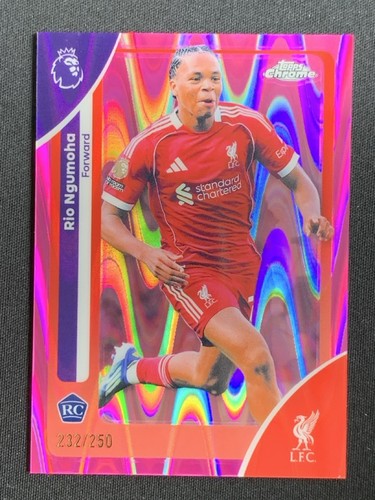 Rio Ngumoha 2026 Topps Chrome Pink RayWave /250