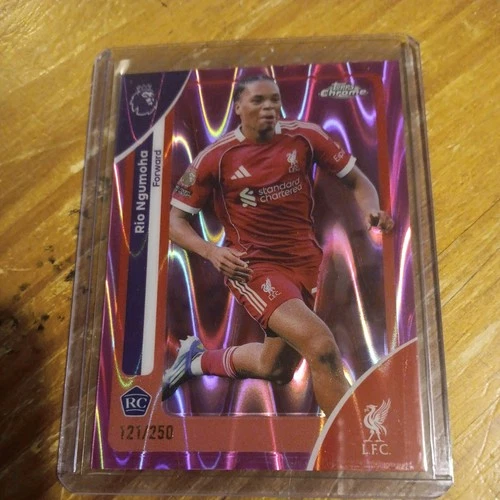 Rio Ngumoha 2026 Topps Chrome Pink Raywave /250