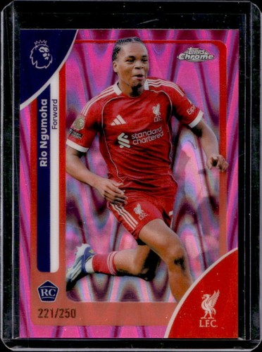 Rio Ngumoha 2026 Topps Chrome Pink RayWave Refractor /250