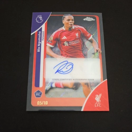 Rio Ngumoha 2026 Topps Chrome Premier League Black Refractor /10