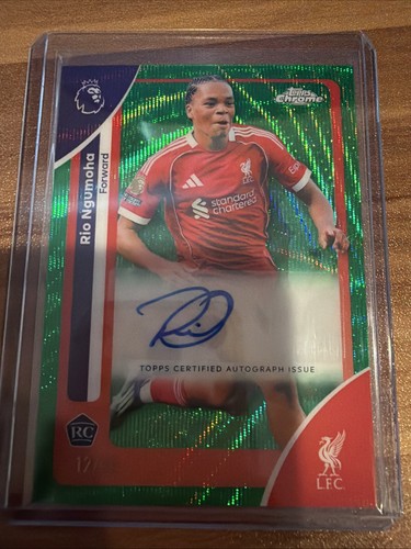 Rio Ngumoha 2026 Topps Chrome Premier League Green Wave /99