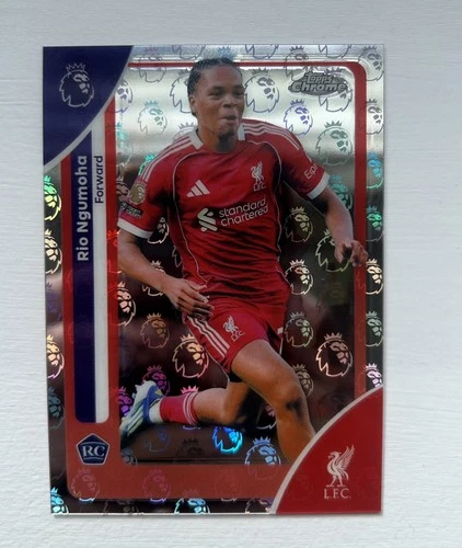 Rio Ngumoha 2026 Topps Chrome Premier League Logofractor