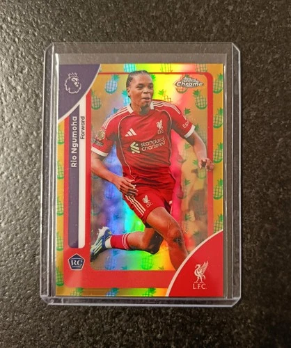 Rio Ngumoha 2025 Topps Chrome Premier League Pineapple