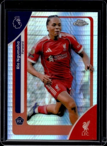 Rio Ngumoha 2026 Topps Chrome Premier League Prism Refractor #112