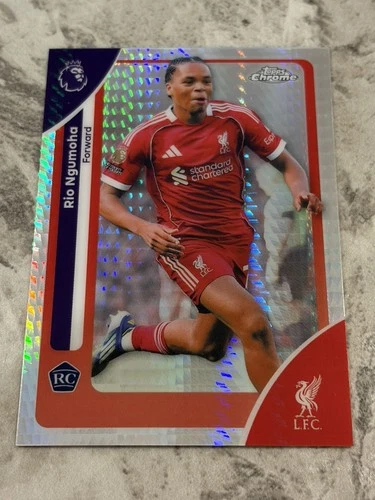Rio Ngumoha 2026 Topps Chrome Premier League Prizm Refractor
