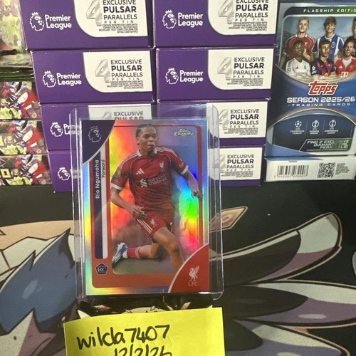 Rio Ngumoha 2026 Topps Chrome Premier League Refractor
