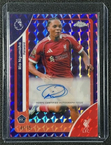 Rio Ngumoha 2026 Topps Chrome Purple Geo Refractor /75