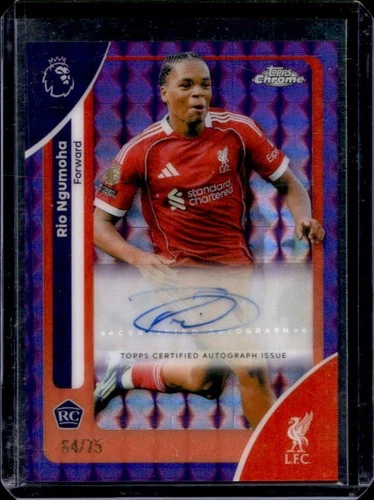 Rio Ngumoha 2026 Topps Chrome Purple Geometric /75
