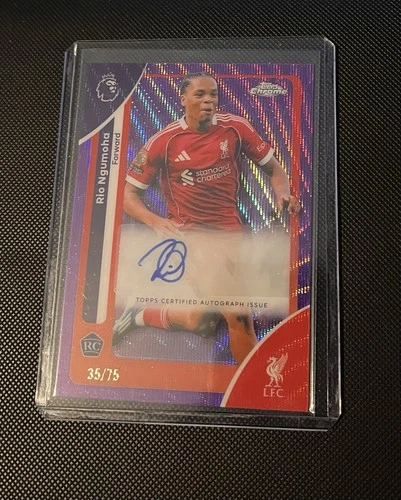 Rio Ngumoha 2026 Topps Chrome Purple Wave /75
