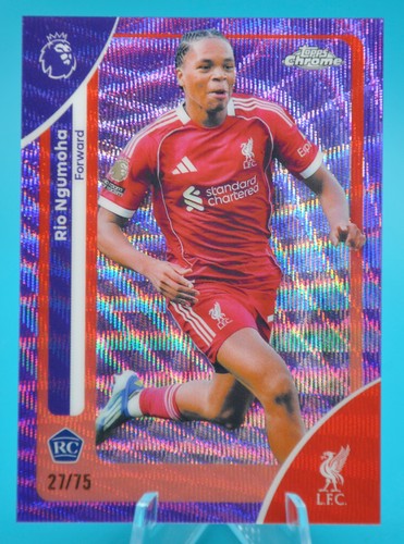 Rio Ngumoha 2025 Topps Chrome Purple Wave Refractor /75