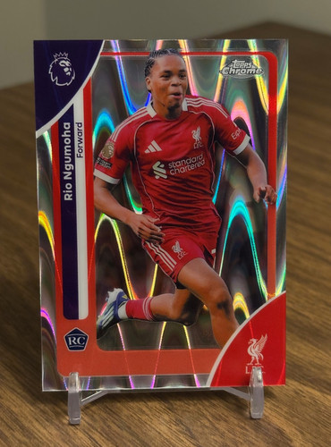 Rio Ngumoha 2025 Topps Chrome Ray Wave Refractor