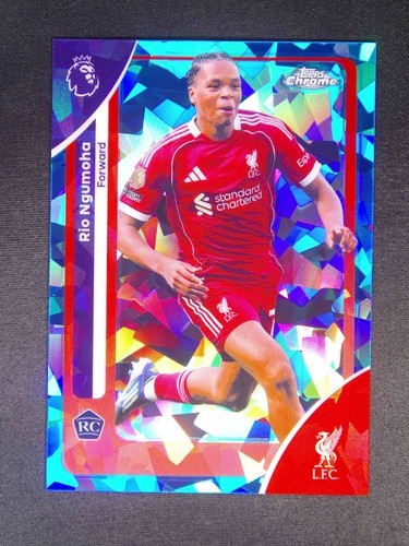 Rio Ngumoha 2025 Topps Chrome Sapphire Blue Ice