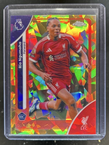 Rio Ngumoha 2026 Topps Chrome Sapphire Gold Refractor /50