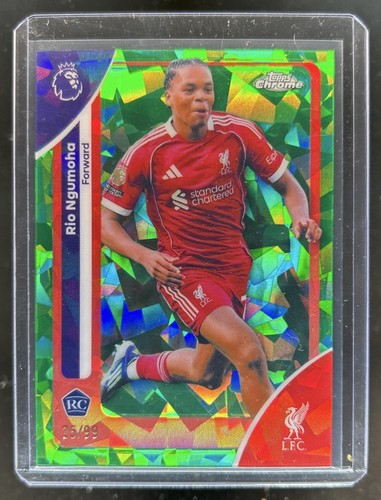 Rio Ngumoha 2026 Topps Chrome Sapphire Green /99