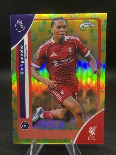 Rio Ngumoha 2026 Topps Chrome Yellow Pineapple Refractor