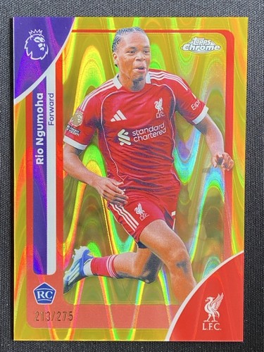 Rio Ngumoha 2025 Topps Chrome Yellow RayWave /275