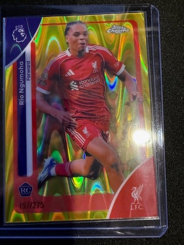 Rio Ngumoha 2025 Topps Chrome Yellow Refractor