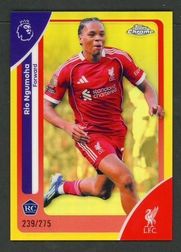 Rio Ngumoha 2026 Topps Chrome Yellow Refractor /275