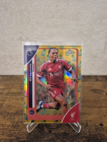 Rio Ngumoha 2025 Topps Cromo Premier League Pineapple Blast #112