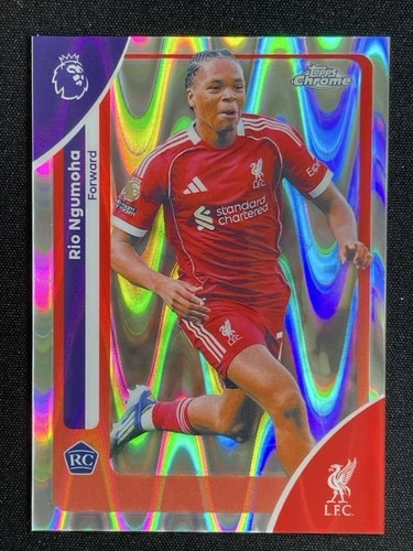 Rio Ngumoha 2026 Topps Cromo Premier League RayWave Refractor #112