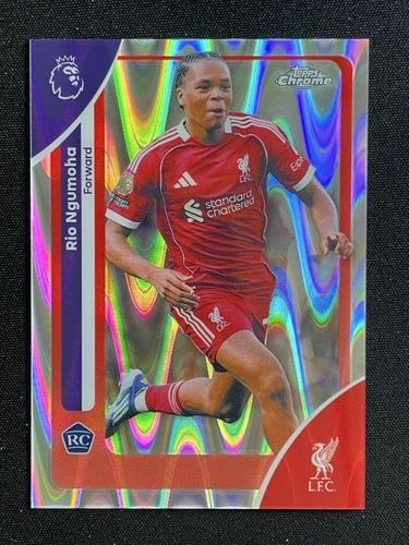 Rio Ngumoha 2025 Topps Cromo Premier League RayWave Refractor #112