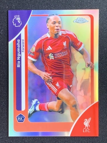 Rio Ngumoha 2026 Topps Cromo Premier League Refractor