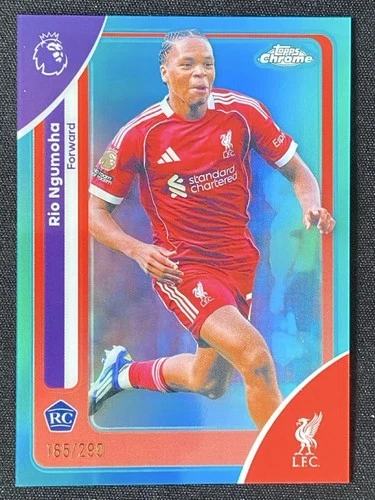 Rio Ngumoha 2025 Topps Cromo Premier League Verde azulado /299