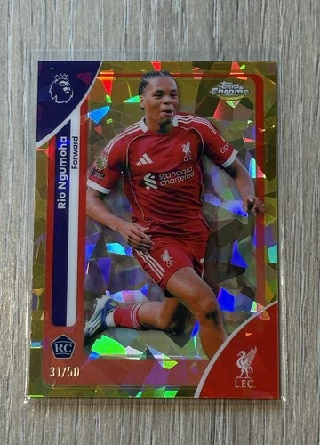 Rio Ngumoha 2026 Topps Cromo Zafiro Gold /50