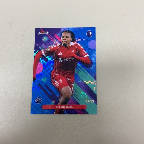 Rio Ngumoha 2025 Topps Finest Blue X-Fractor /99