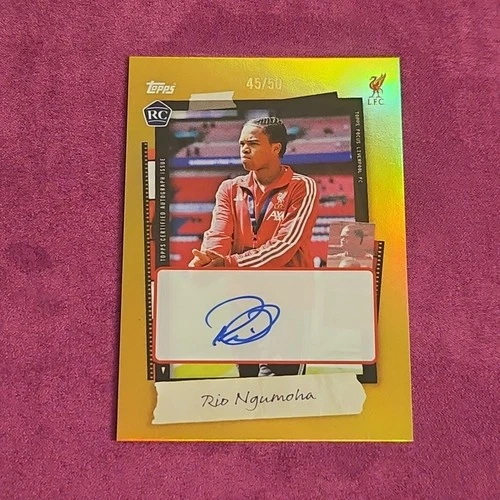 Rio Ngumoha 2025 Topps Liverpool Focus /50