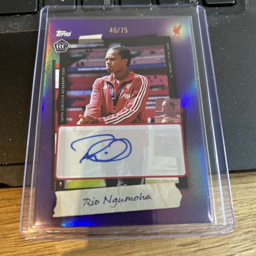 Rio Ngumoha 2026 Topps Liverpool Focus /75
