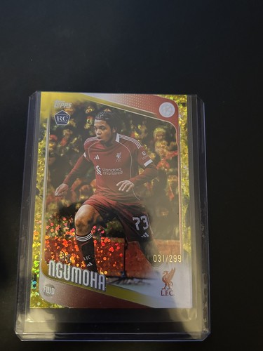 Rio Ngumoha 2025 Topps Merlin Chrome Gold /299