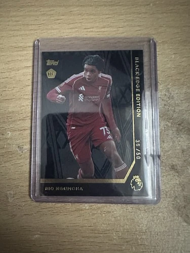 Rio Ngumoha 2026 Topps Premier League Black Edge Edition /50