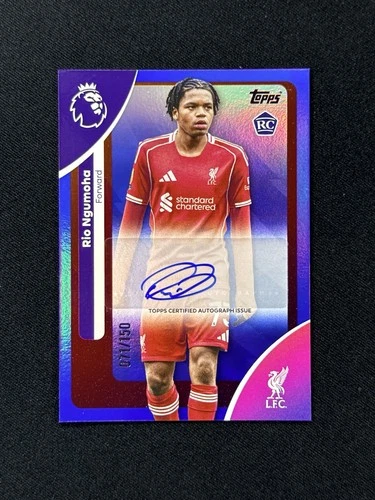 Rio Ngumoha 2025 Topps Premier League Blue /150