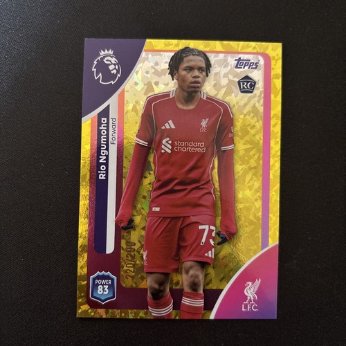 Rio Ngumoha 2025 Topps Premier League Gold /299