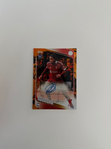 Rio Ngumoha 2025 Topps Premier League Naranja /25