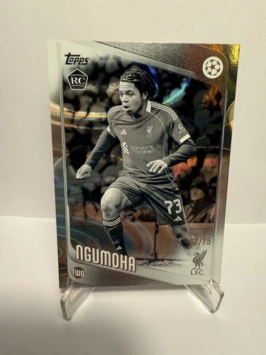 Rio Ngumoha 2025 Topps UCC Flagship Black White /75