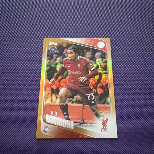 Rio Ngumoha 2025 Topps UCC Flagship Gold Foil /50