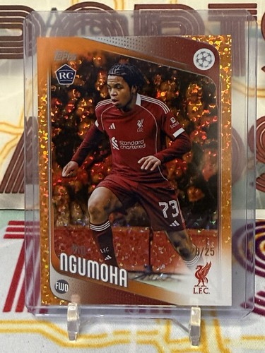 Rio Ngumoha 2025 Topps UEFA Club Competitions Arancione /25