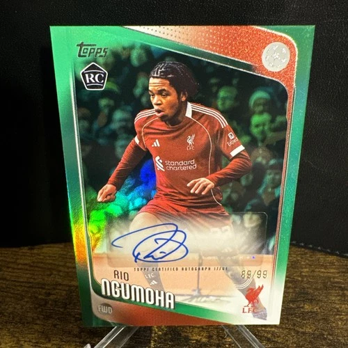 Rio Ngumoha 2025 Topps UEFA Green Foil /99