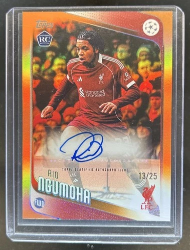 Rio Ngumoha 2025 Topps UEFA Orange Foil /25