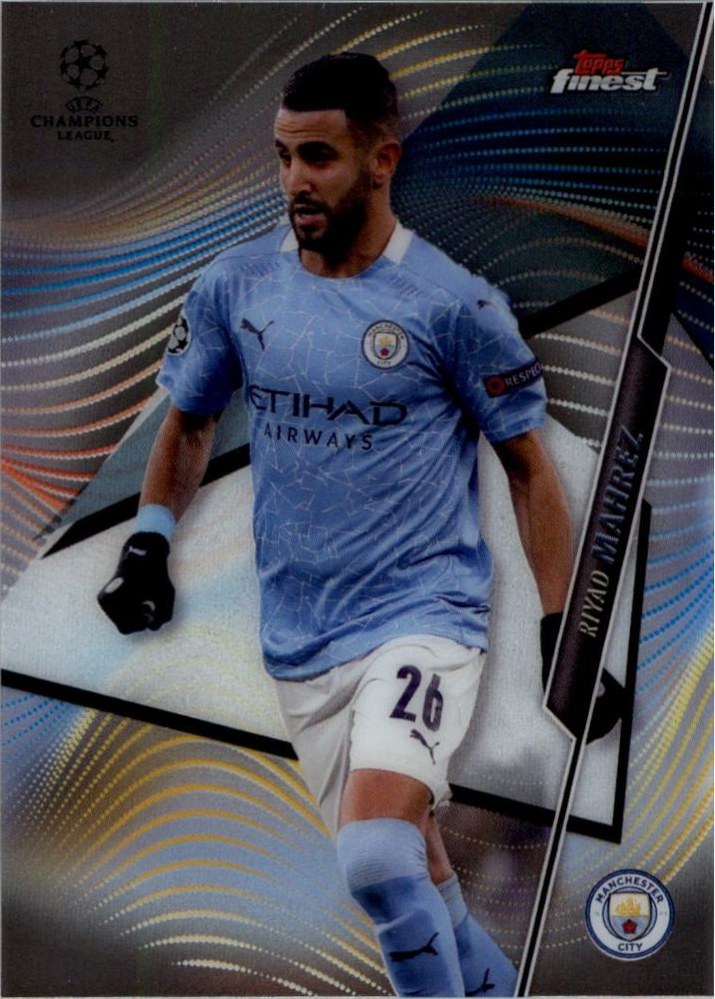 Riyad Mahrez 2020 Topps Finest UEFA 18