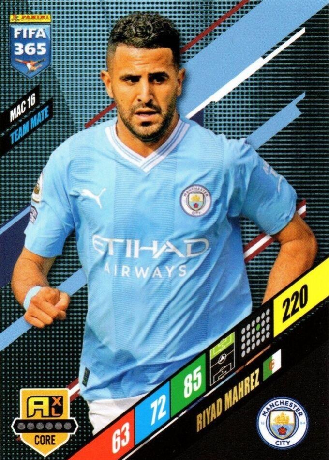 Riyad Mahrez 2024 Panini Adrenalyn XL FIFA 365