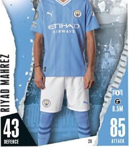Riyad Mahrez 2023 Topps Match Attax UEFA Club Competitions