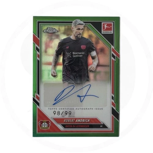 Robert Andrich 2025 Topps Chrome Bundesliga Green /99