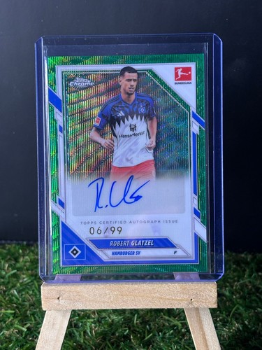Robert Glatzel 2025 Topps Bundesliga Chrome Green /99