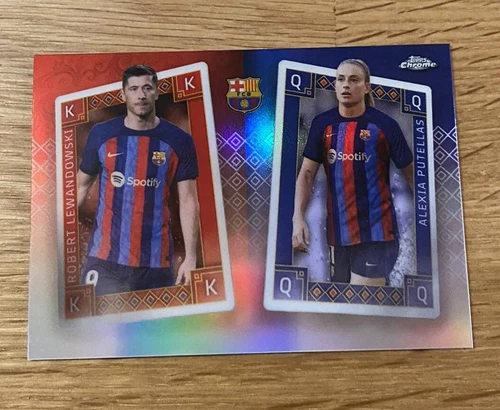 Robert Lewandowski / Alexia Putellas 2023 Topps Chrome