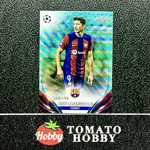 Robert Lewandowski 2023 Topps Chrome Aqua Wave Refractor /199
