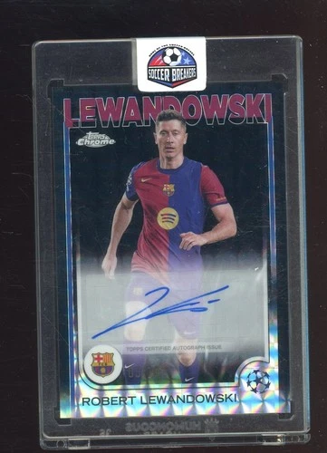 Robert Lewandowski 2024 Topps Chrome Black Refractor /10