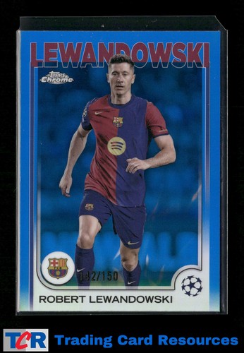 Robert Lewandowski 2024 Topps Chrome Blue /150